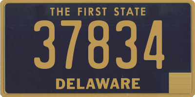 DE license plate 37834