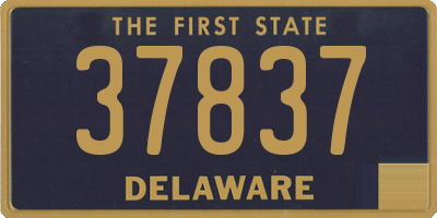 DE license plate 37837