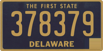 DE license plate 378379