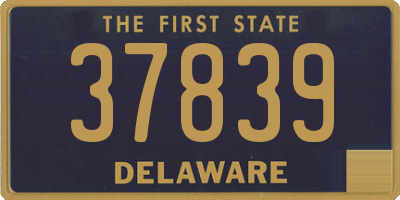 DE license plate 37839