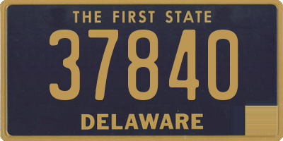 DE license plate 37840