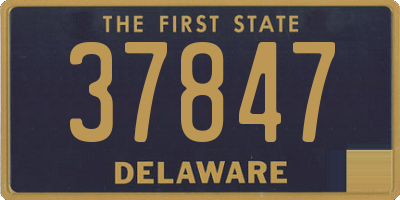 DE license plate 37847