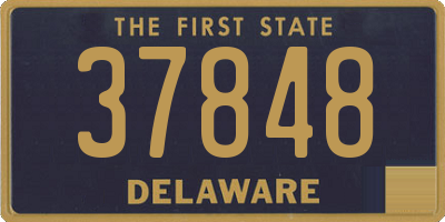 DE license plate 37848