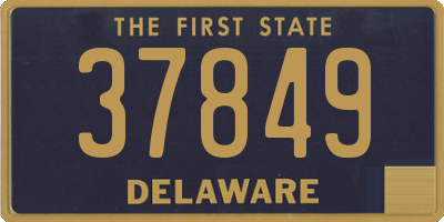 DE license plate 37849