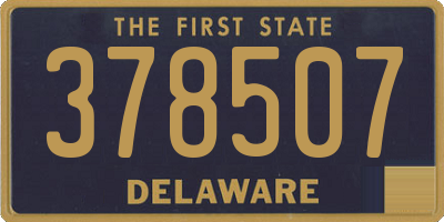 DE license plate 378507