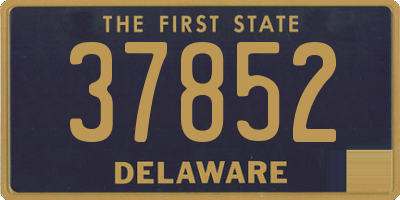 DE license plate 37852