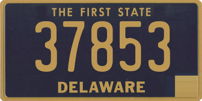 DE license plate 37853