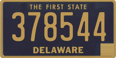 DE license plate 378544