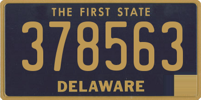 DE license plate 378563
