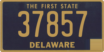 DE license plate 37857