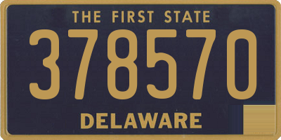 DE license plate 378570