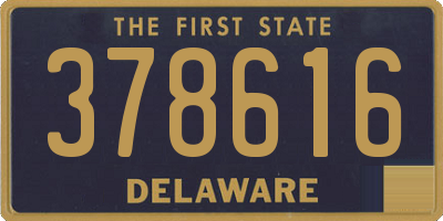 DE license plate 378616