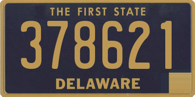 DE license plate 378621