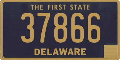DE license plate 37866