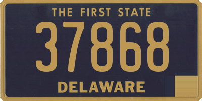 DE license plate 37868
