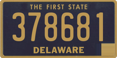 DE license plate 378681