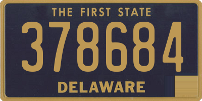 DE license plate 378684