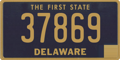 DE license plate 37869