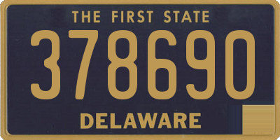DE license plate 378690