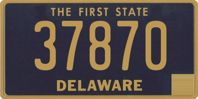 DE license plate 37870