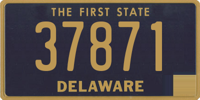 DE license plate 37871
