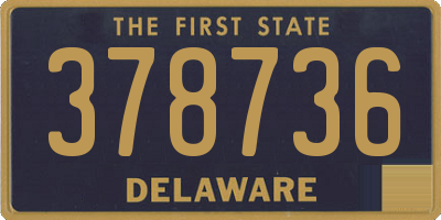 DE license plate 378736