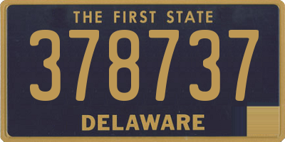 DE license plate 378737