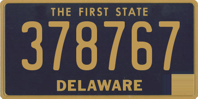 DE license plate 378767