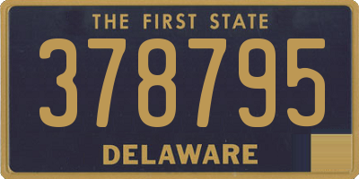 DE license plate 378795