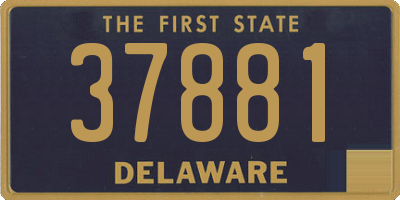 DE license plate 37881