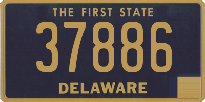 DE license plate 37886