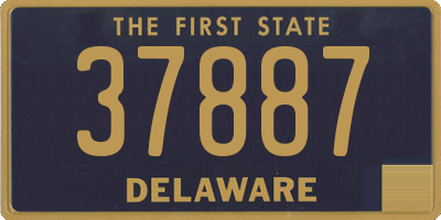 DE license plate 37887