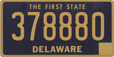 DE license plate 378880