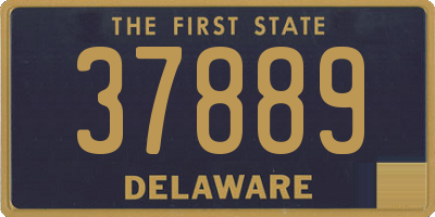DE license plate 37889