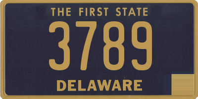 DE license plate 3789