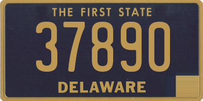 DE license plate 37890