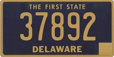 DE license plate 37892