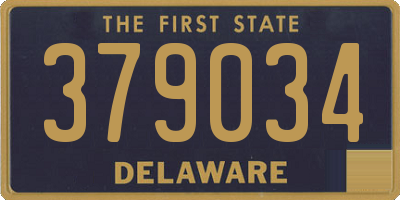 DE license plate 379034