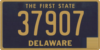 DE license plate 37907