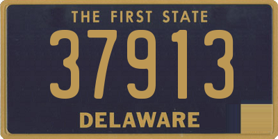 DE license plate 37913
