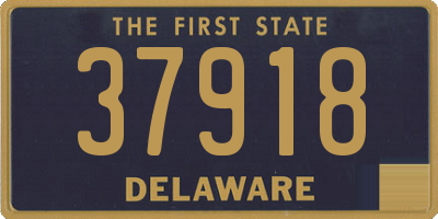 DE license plate 37918