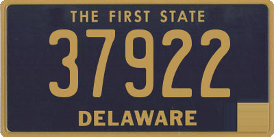 DE license plate 37922