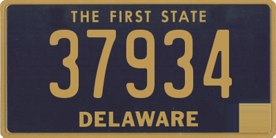 DE license plate 37934
