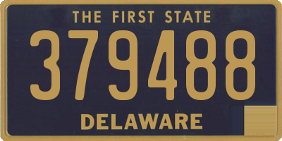 DE license plate 379488