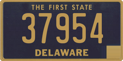 DE license plate 37954