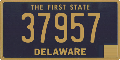 DE license plate 37957