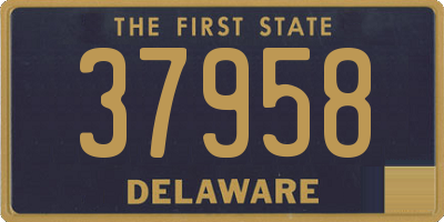 DE license plate 37958