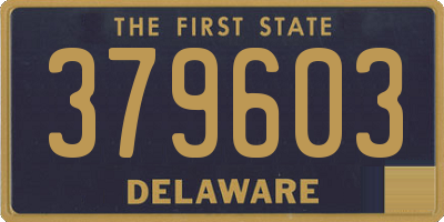 DE license plate 379603