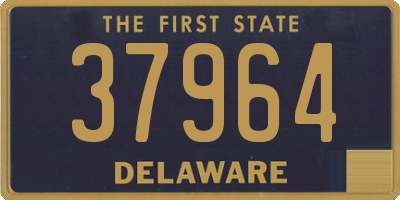 DE license plate 37964