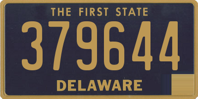 DE license plate 379644